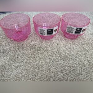 Pink Candy Dish (3) NWOT